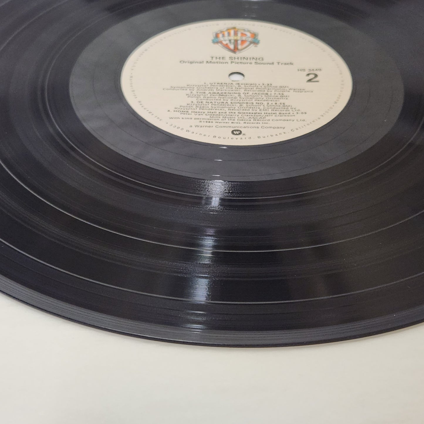 "The Shining" Original Motion Picture Soundtrack 1980 Record Album