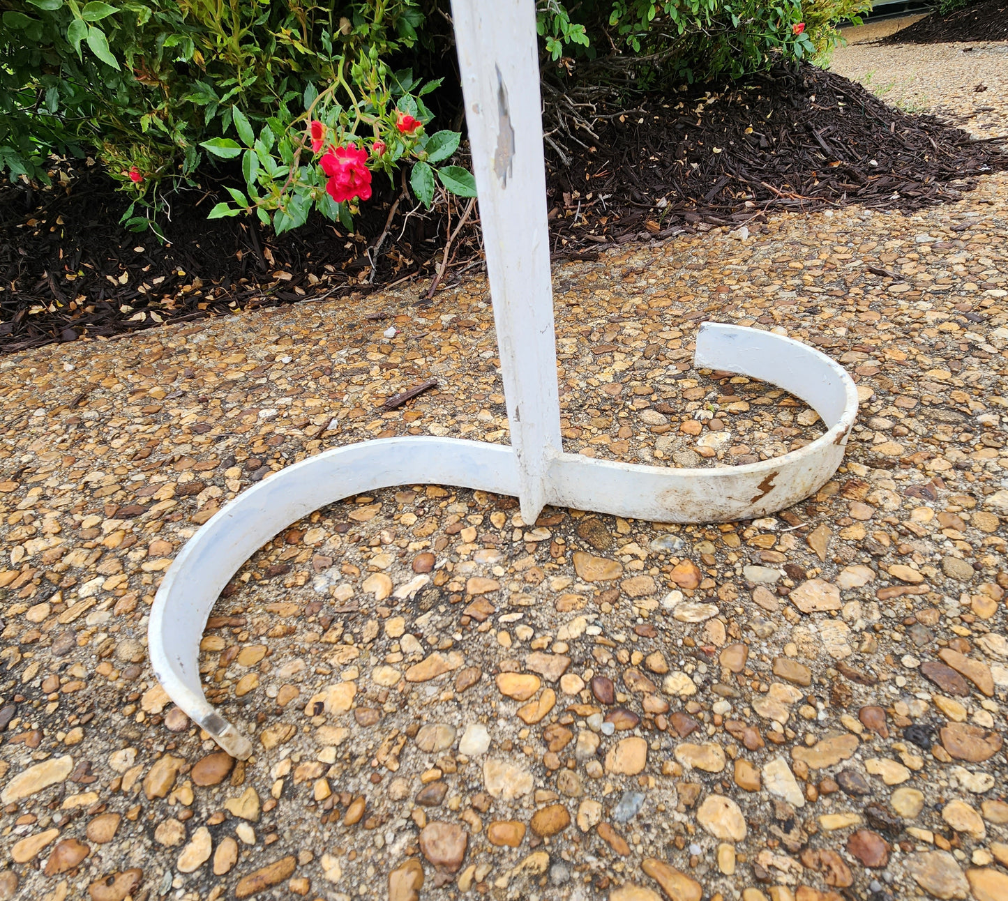 Vintage Mid-Century Painted Stainless Steel Plant Stand