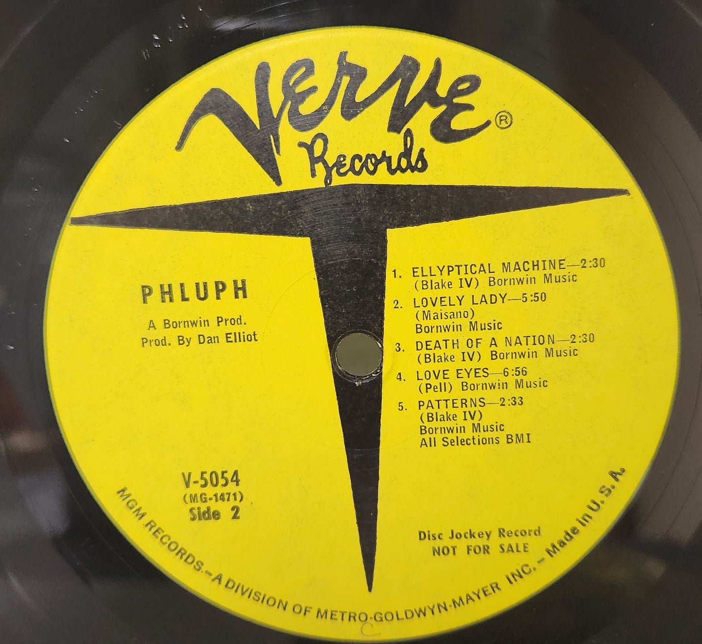 Phluph Self-Titled 1968 Psychedelic Rock DJ Promo Record Album