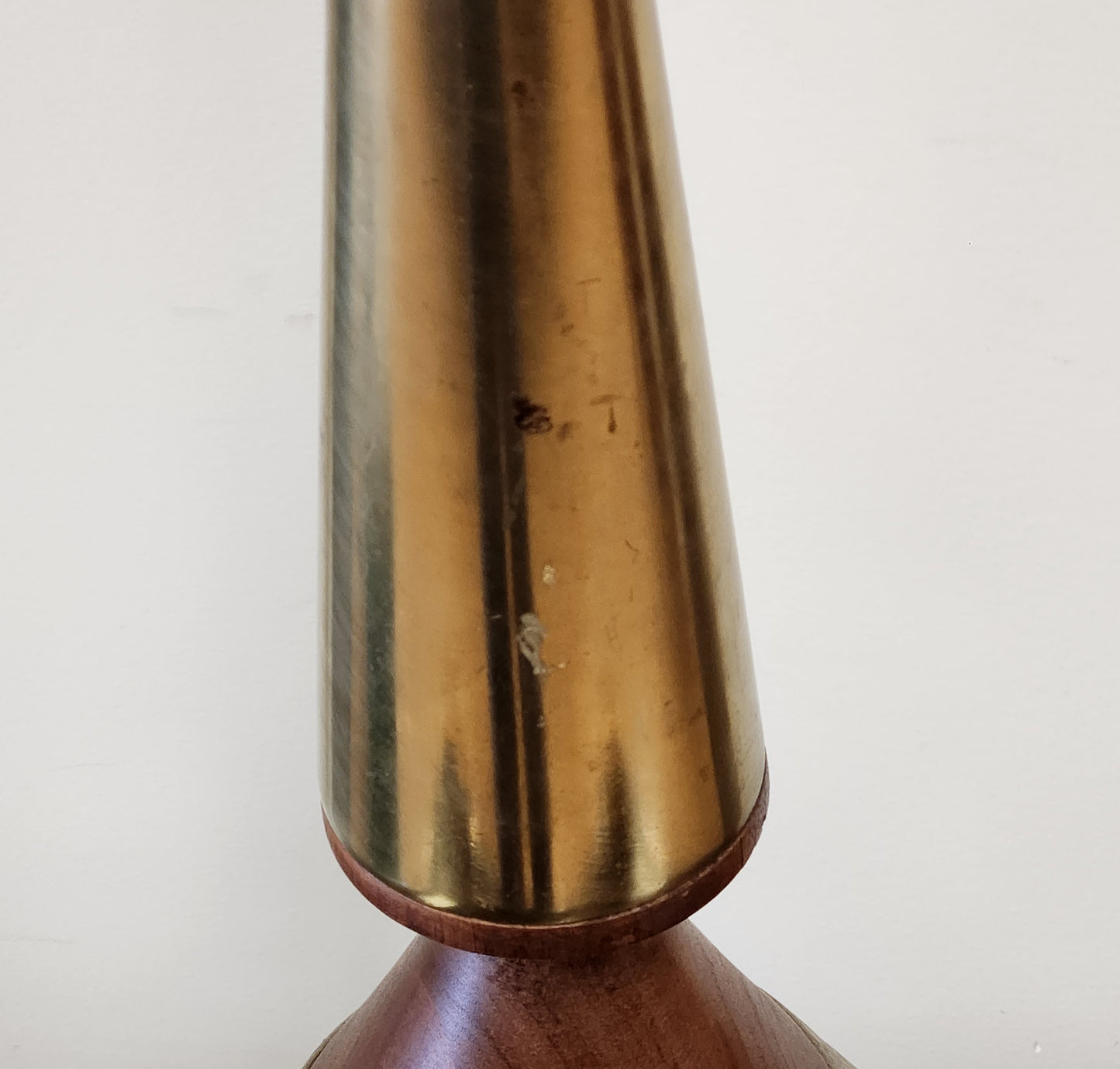 Mid-Century Tony Paul for Westwood Brass & Walnut Lamp