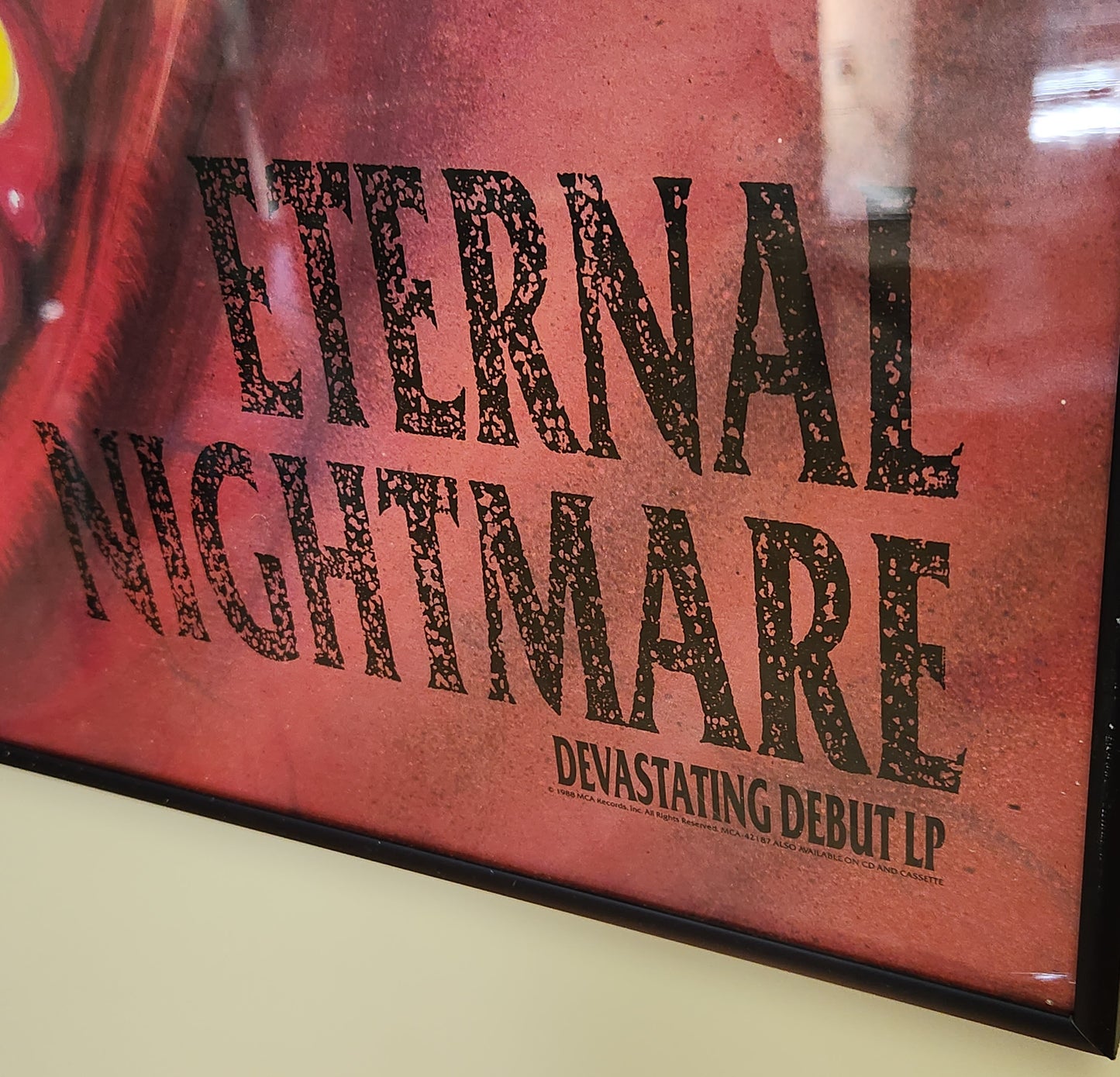 Vio-Lence "Eternal Nightmare" 1988 Record Store Album Promo Poster