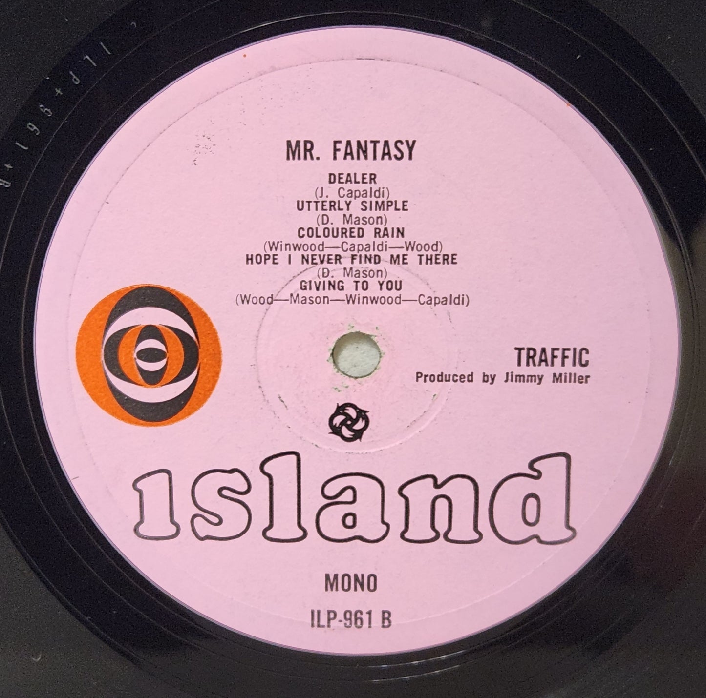 Traffic "Mr. Fantasy" 1967 Psychedelic Rock Record Album (UK)