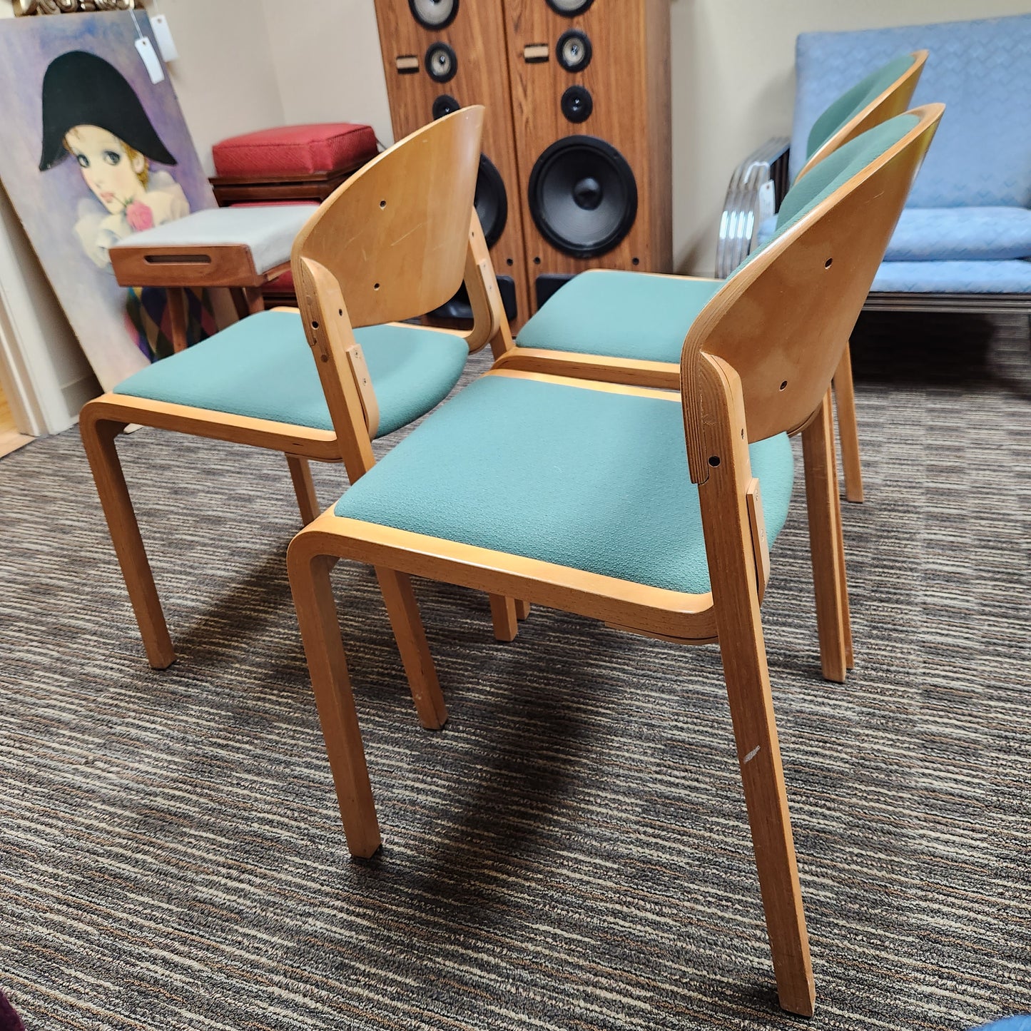 Set of 3 Mid-Century Modern Novikoff Office Chairs