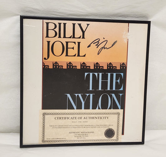 Billy Joel Autographed "Nylon Curtain" 1982 Framed Record Album with COA