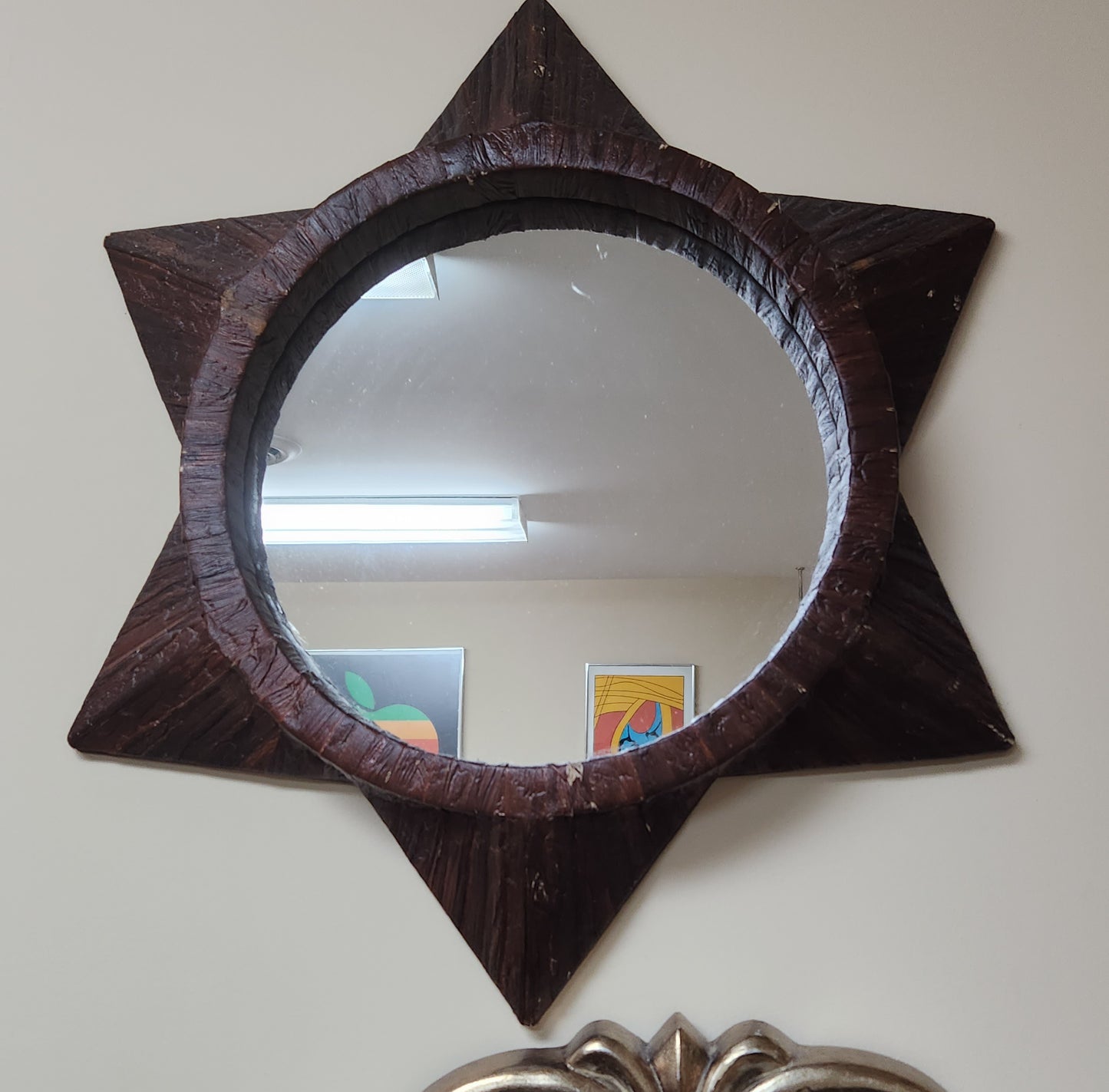 Rattan Starburst Wall Mirror