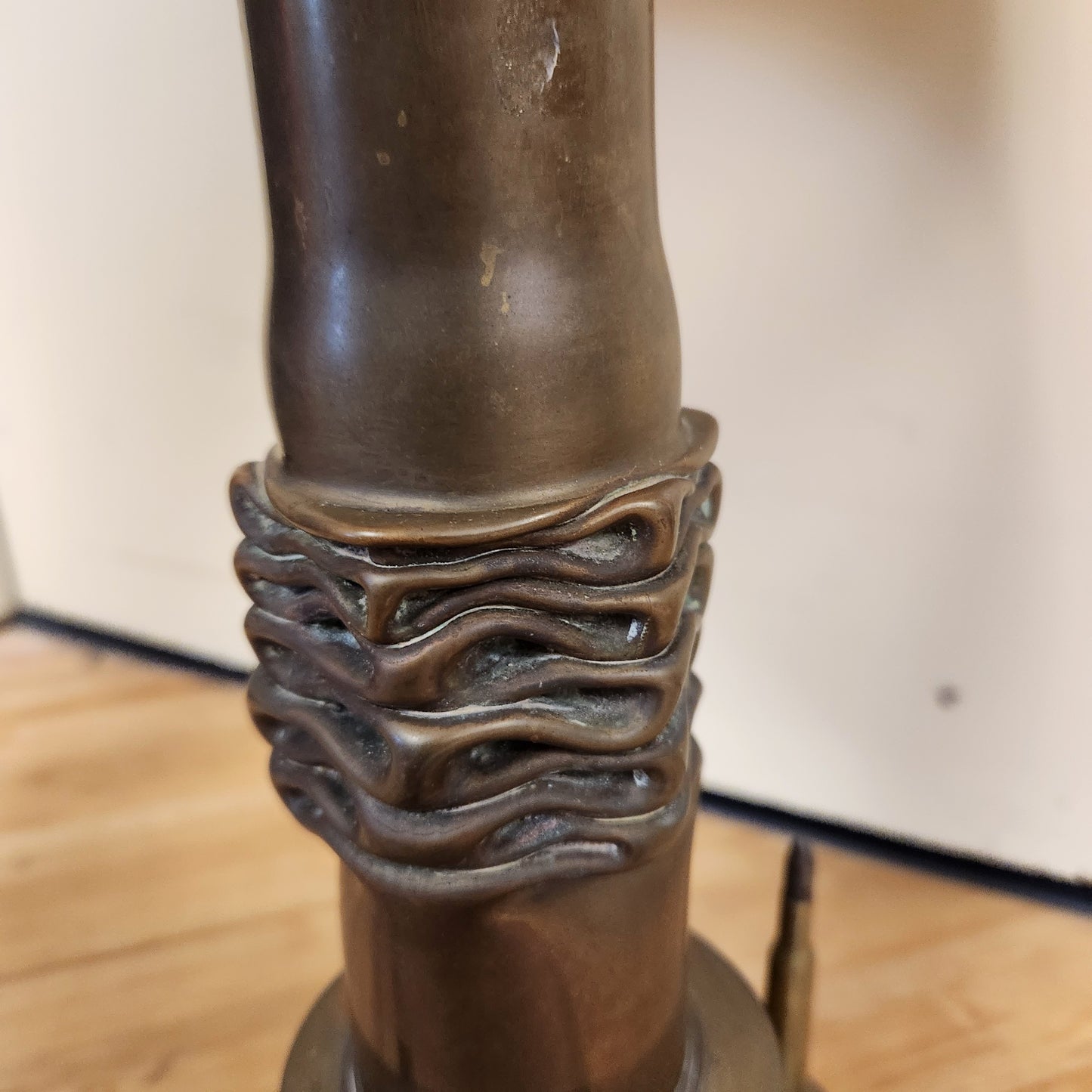 WWI / WWll Brass Trench Art Lamp