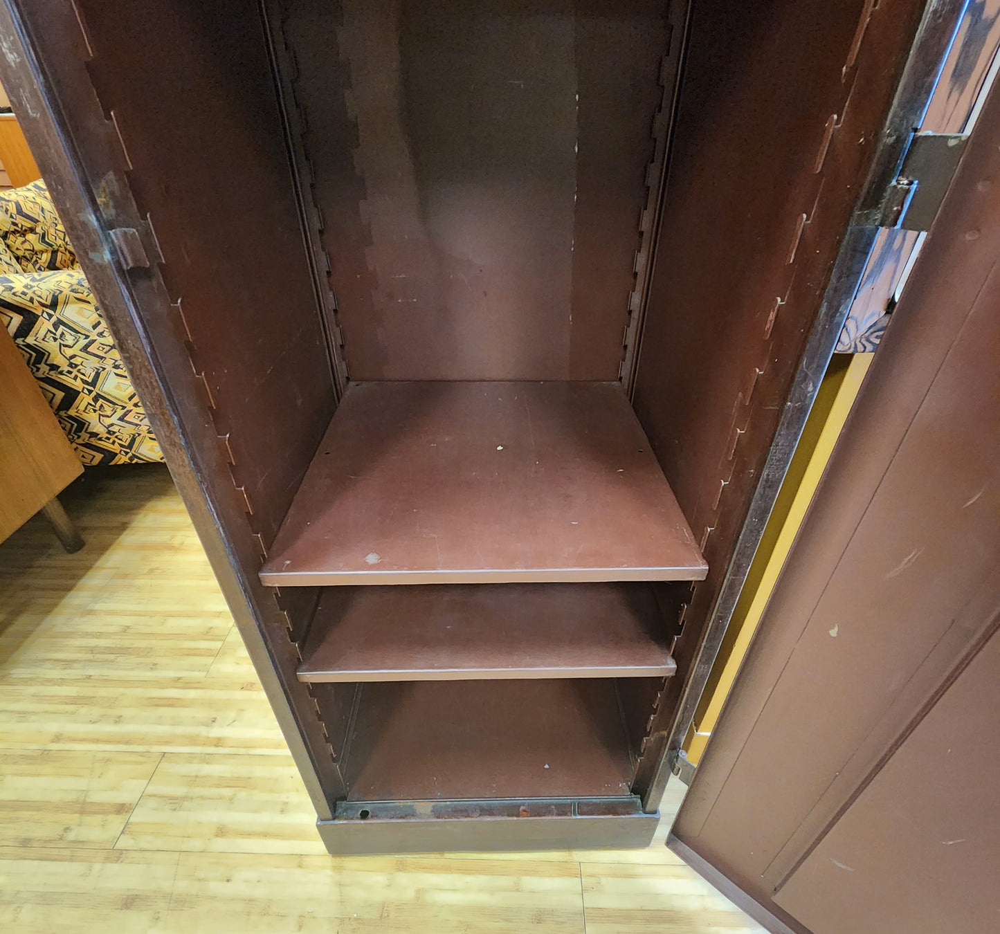 Vintage Industrial Metal Cabinet By Lucas Bros