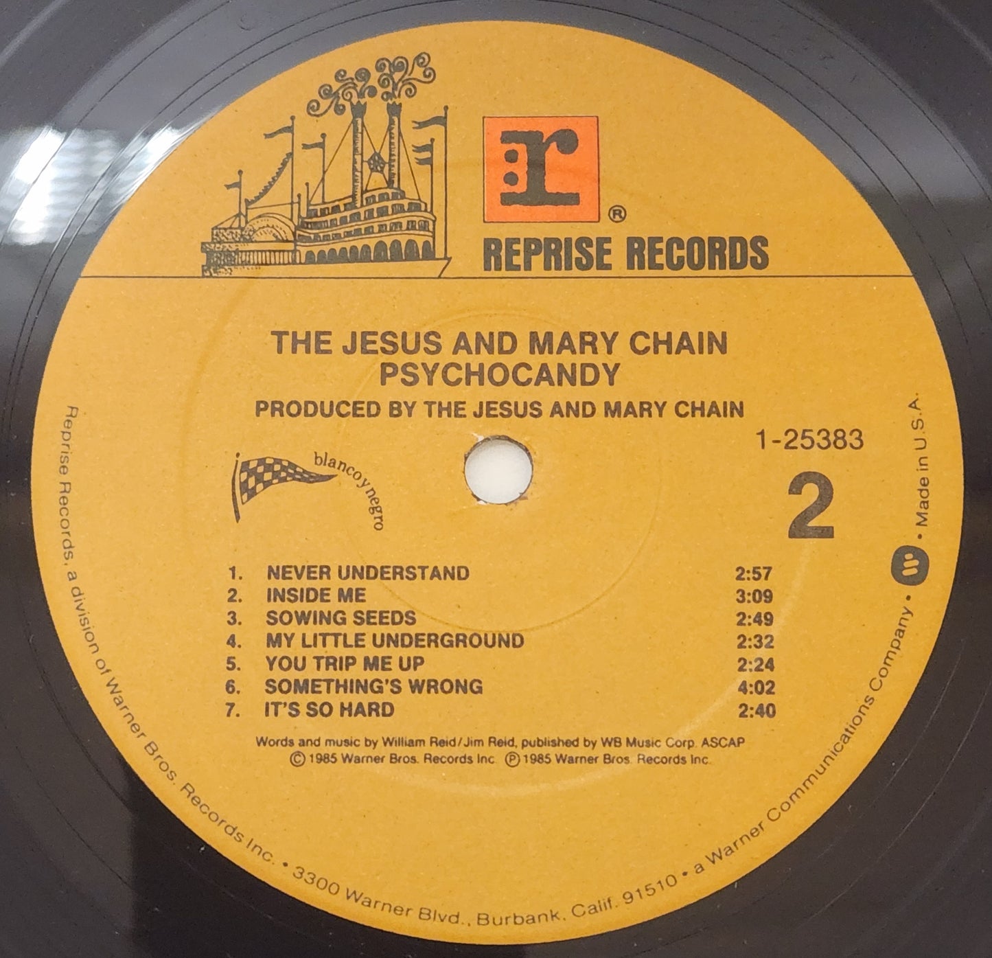 The Jesus & Mary Chain "Psychocandy" 1985 Alt Rock Record Album