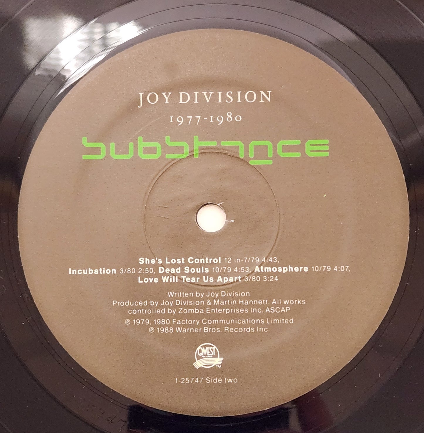Joy Division  "Substance" 1988 New Wave Post Punk Record Album