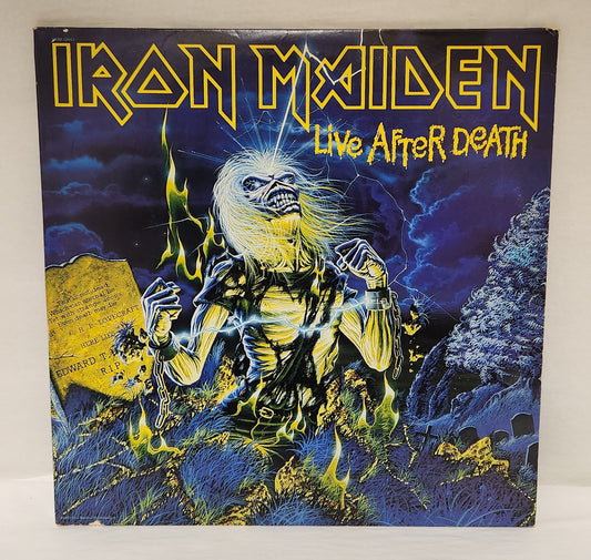 Iron Maiden "Live After Death" 1985 Heavy Metal Hard Rock 2 LP Record Album