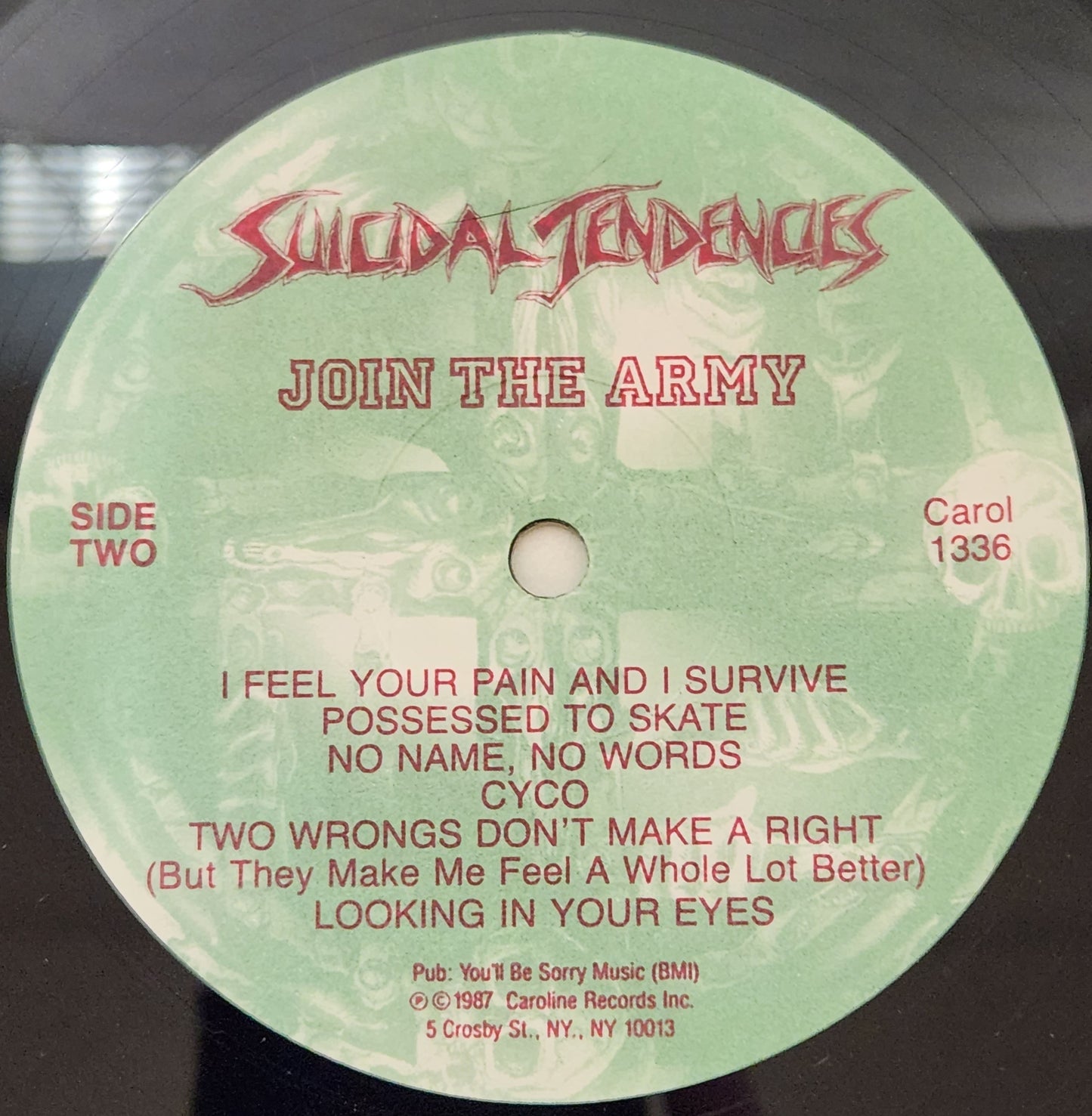 Suicidal Tendencies "Join The Army" 1987 Hardcore Punk Record Album