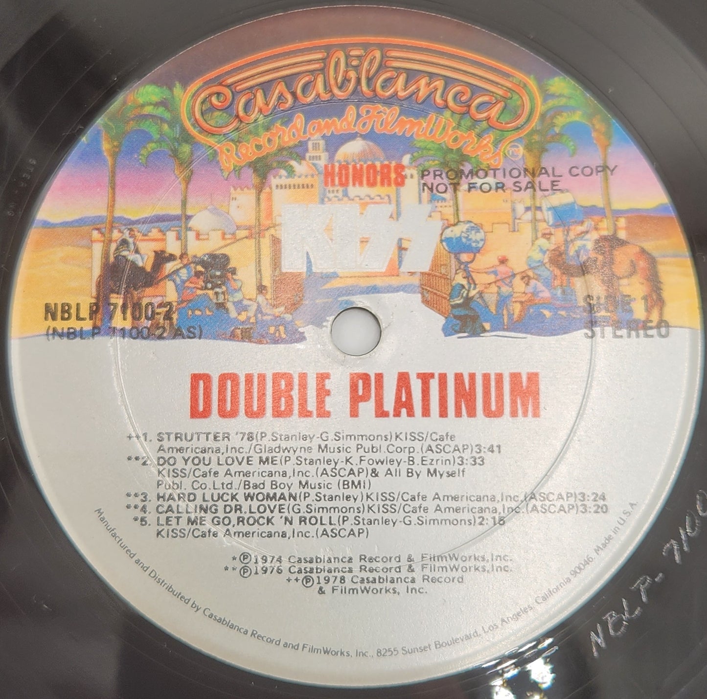 1978 KISS "Double Platinum" Glam Rock Promo 2 LP With Inserts