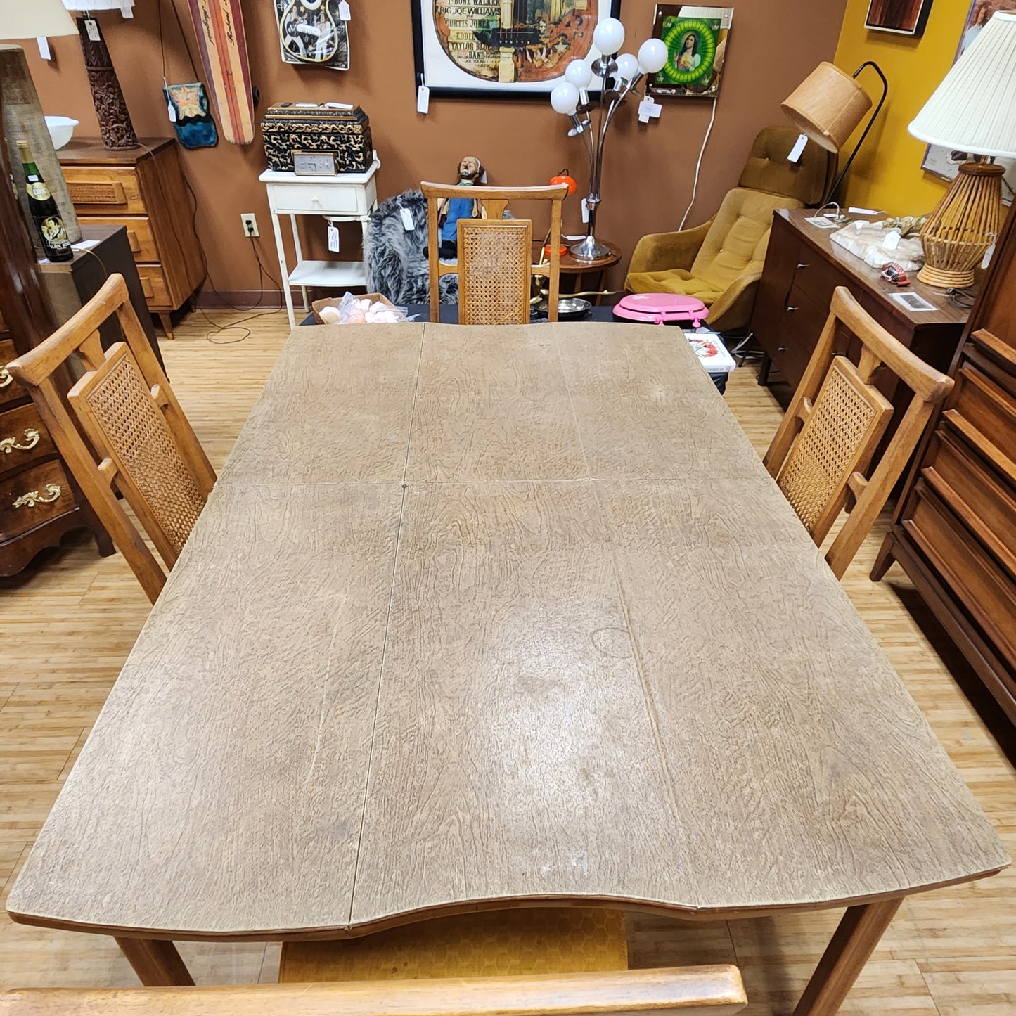 Mid-Century Thomasville Dining Table With 4 Chairs