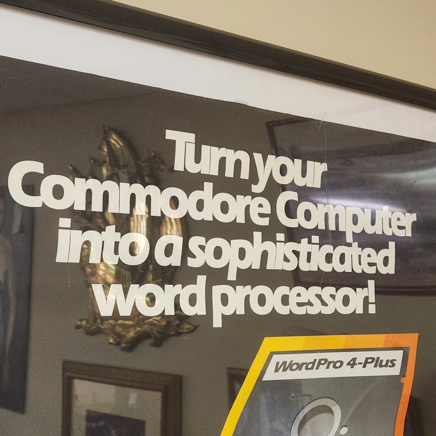 Vintage Early Commodore Computer Advertising Poster