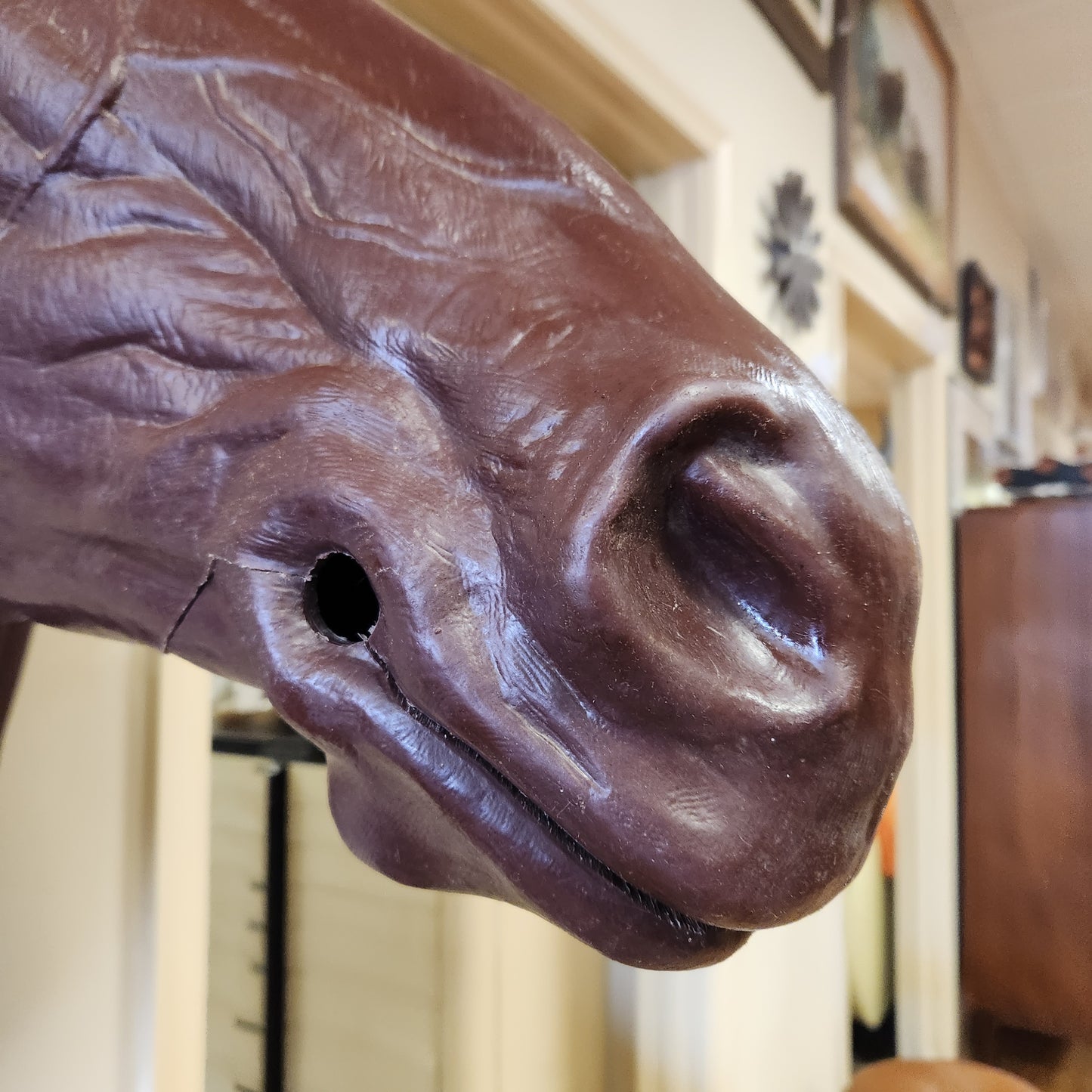 Vintage 1973 Life Size Wall Hanging Horse Head