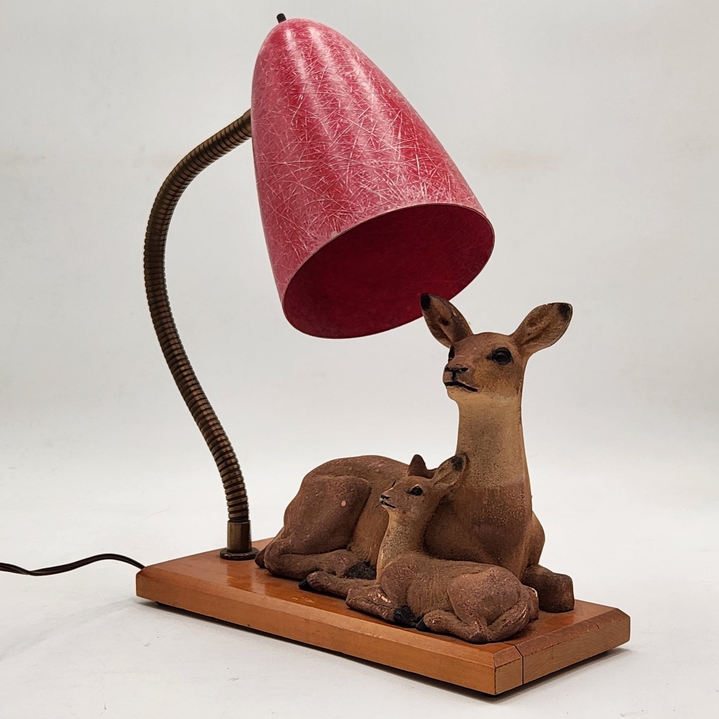 Mid-Century Deer Gooseneck Table Lamp