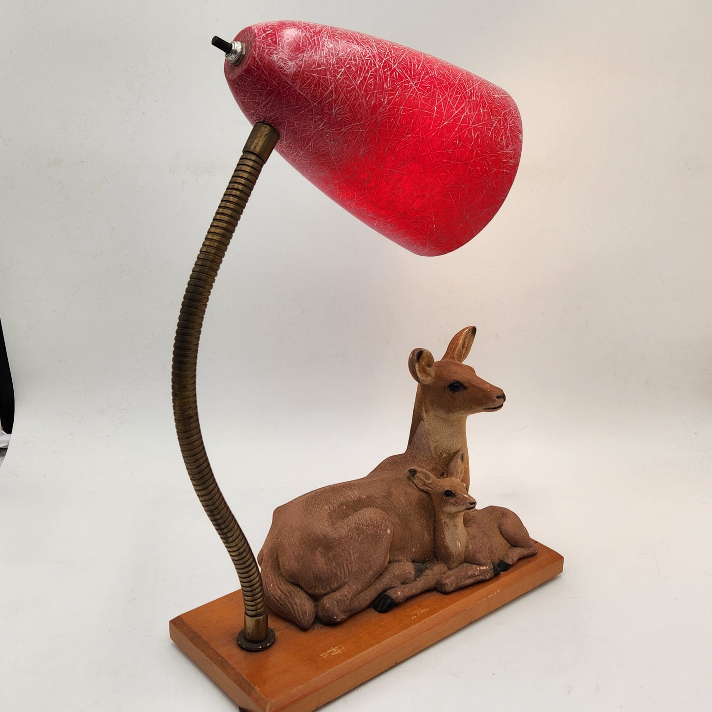 Mid-Century Deer Gooseneck Table Lamp