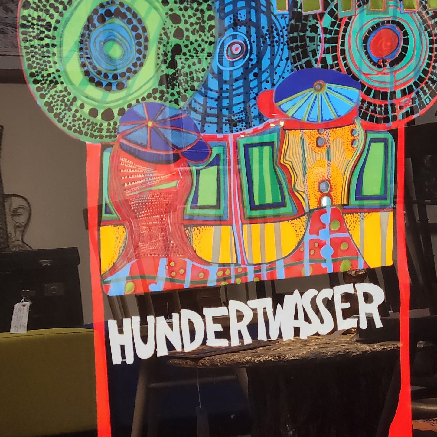Friedensreich Hundertwasser Art Exhibition Tour Litho Print