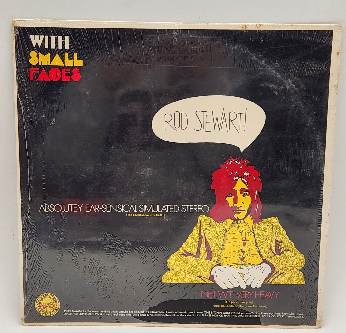 SEALED Rod Stewart With Small Faces Blues Rock Unofficial Release Album