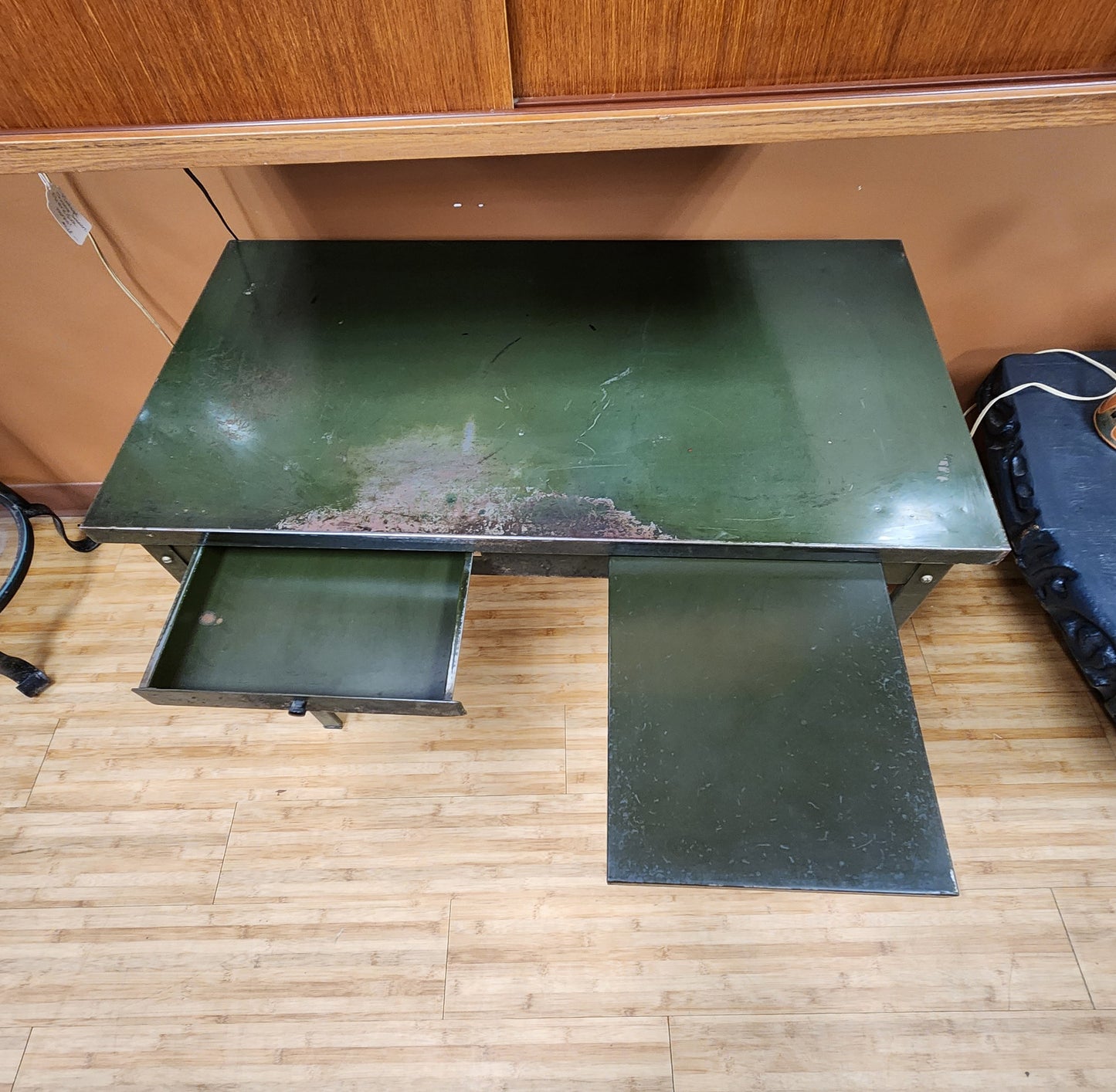 Small Industrial Painted Metal Desk / Table