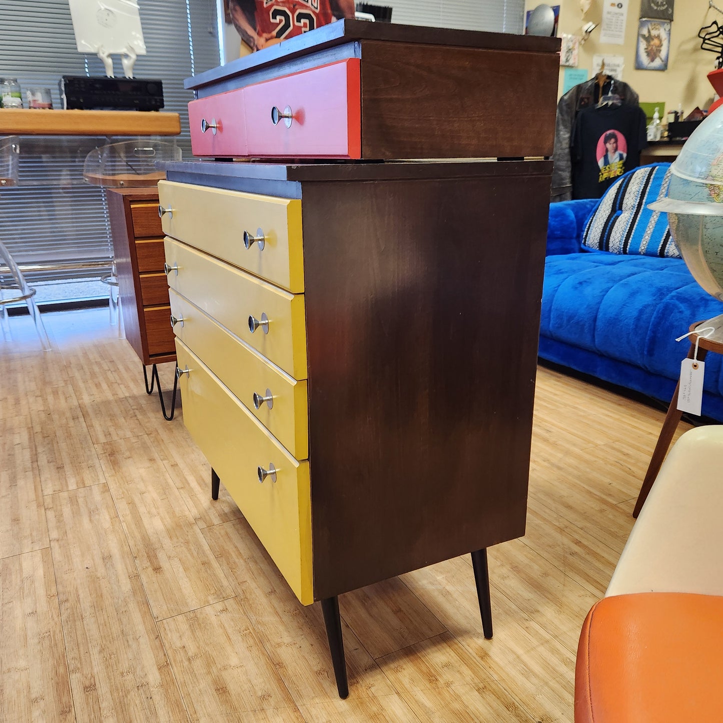 Mid-Century 2 Piece Dresser / Chest of Drawers (Khoury Furniture Co)