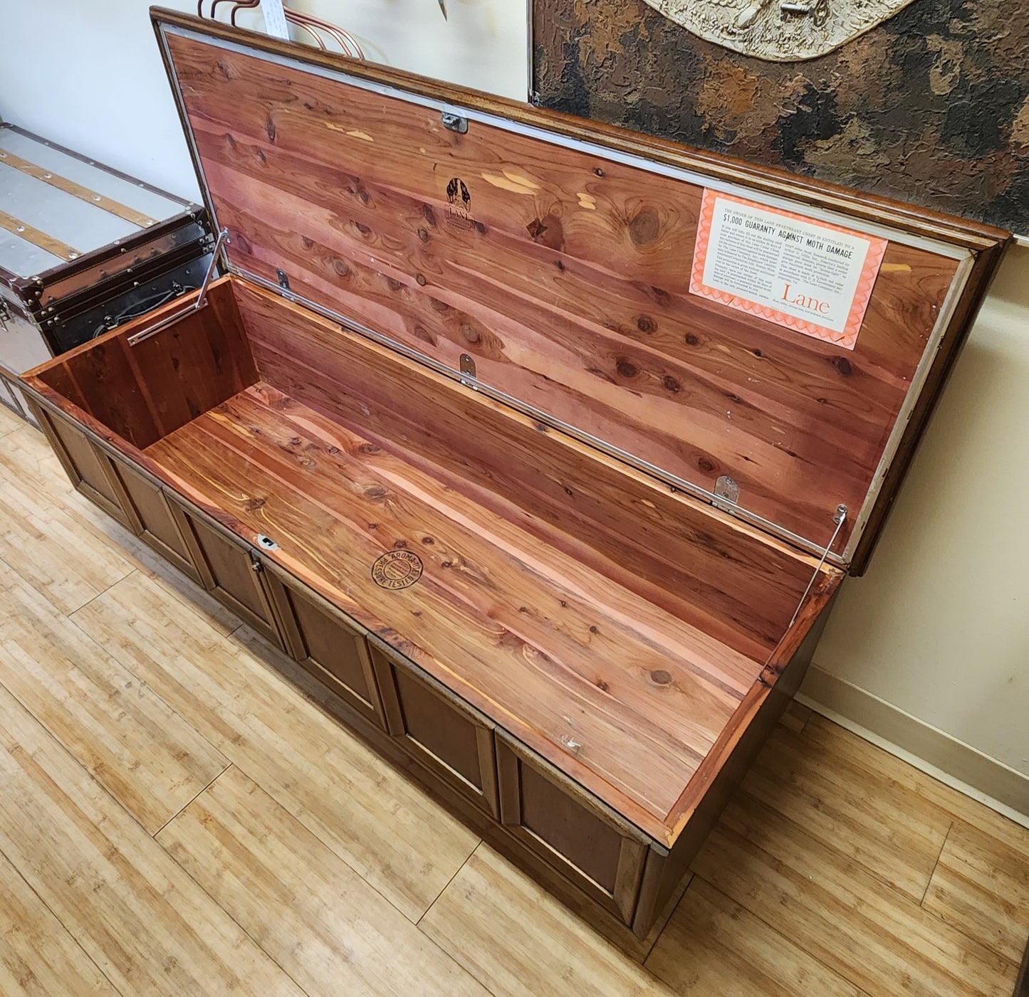 Mid-Century Lane Cedar Storage Chest On Attached Legs