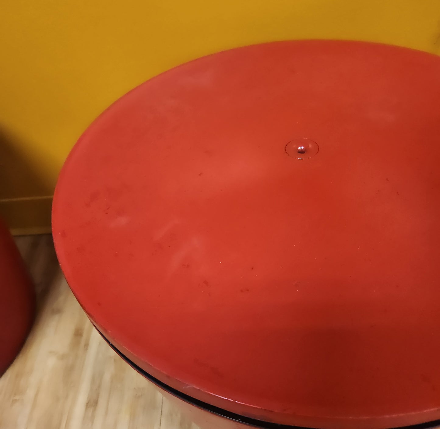 Pair of Red Industrial Storage / Server Side Tables