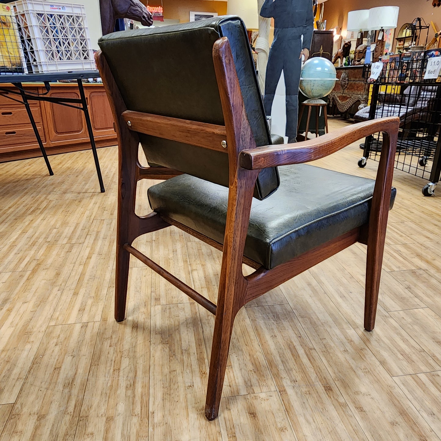 Pair Of Walnut Mid-Century Lounge Chairs