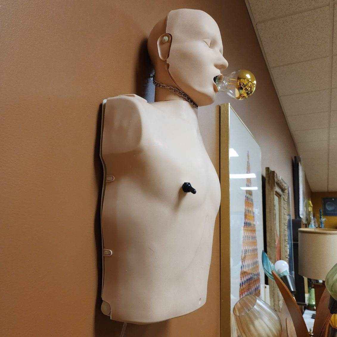 Lighted CPR Dummies Sconce Light Fixtures
