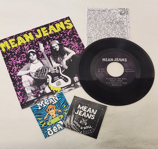 Mean Jeans "Stoned 2 The Bone" 2008 Punk 7" 45 RPM Vinyl Single