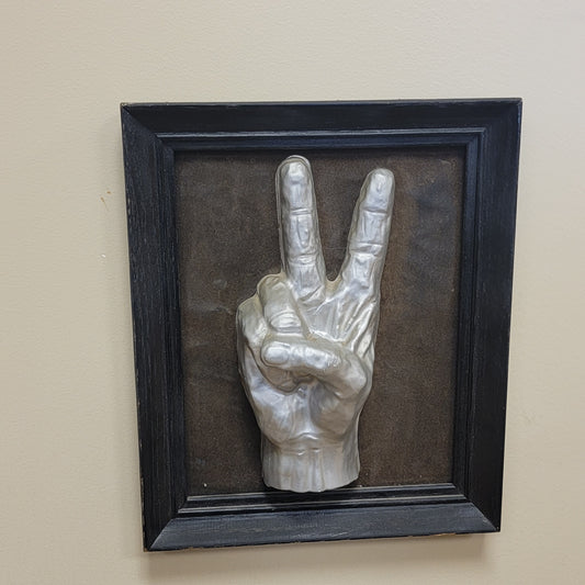 Pop Art Peace Symbol 3D Hand Wall Art Decor