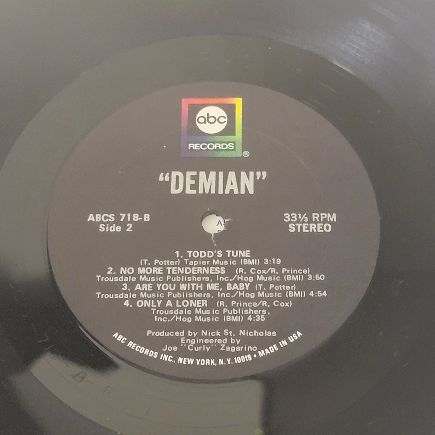 Demian (Bubble Puppy) 1971 Psychedelic Rock Record Album