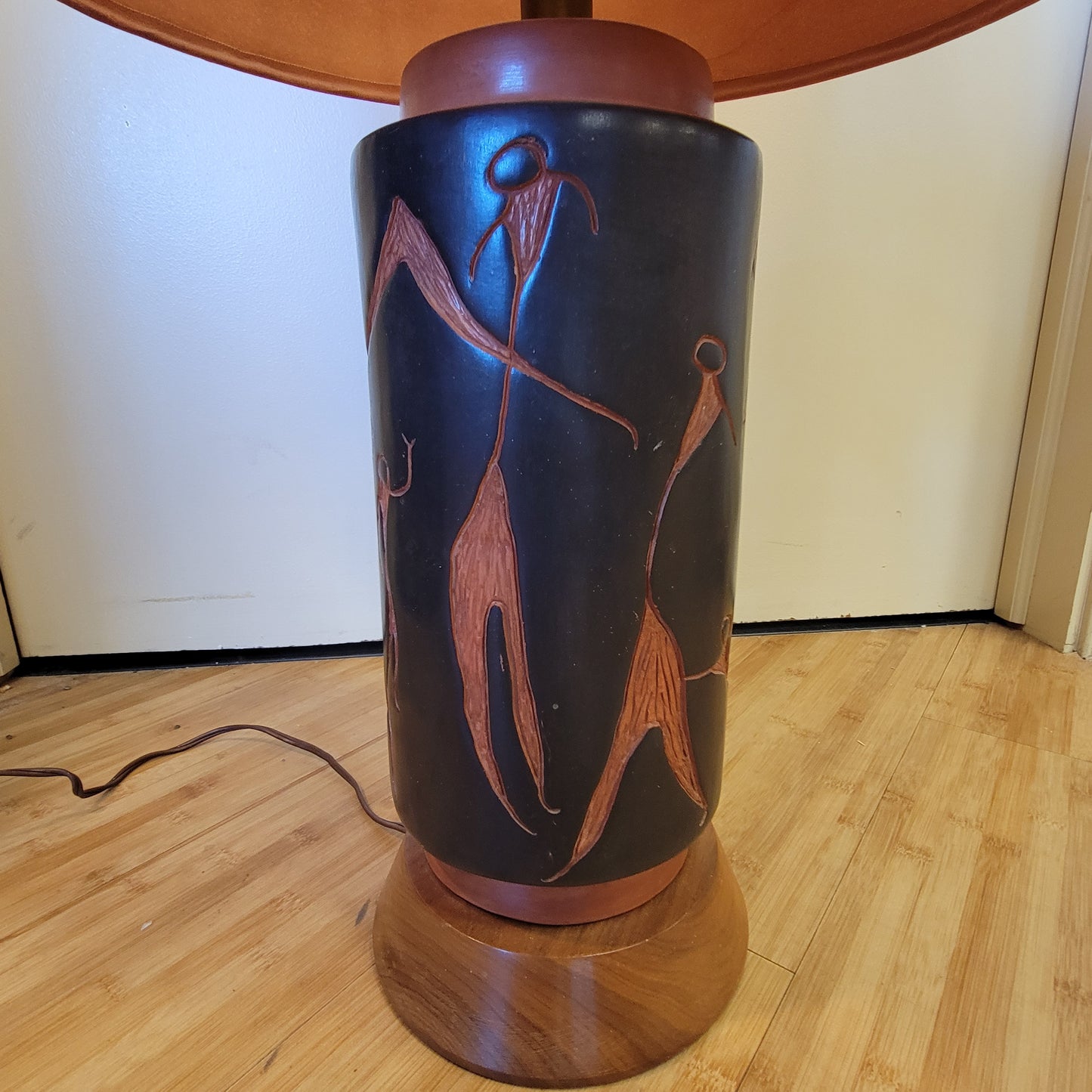 Mid-Century Abstract Ceramic Table Lamp