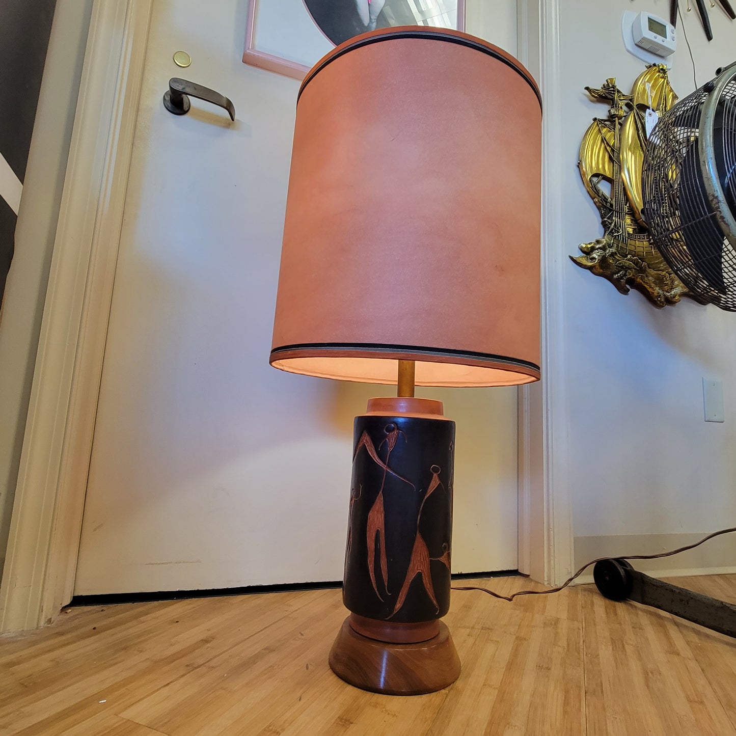 Mid-Century Abstract Ceramic Table Lamp