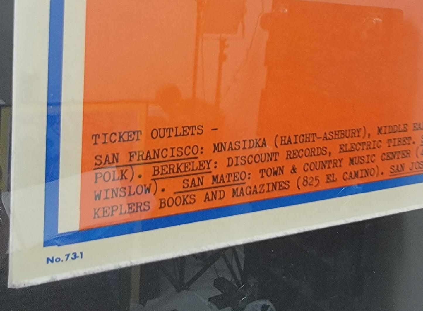 Original 1967 Blue Cheer, Captain Beefheart & The Youngbloods Avalon Ballroom Concert Framed Promo Poster