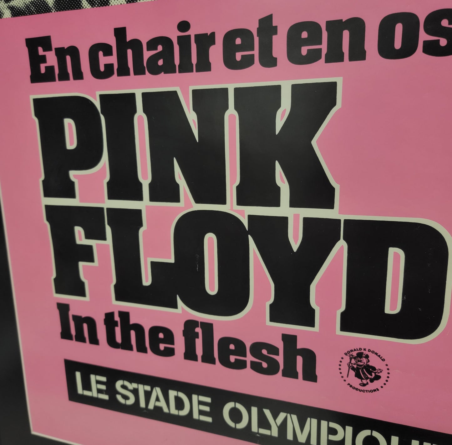 Original 1977 Pink Floyd Animals In The Flesh Olympic Stadium Framed Concert Poster