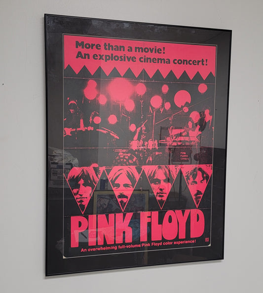 Original 1972 Pink Floyd Live At Pompeii Framed Movie Poster