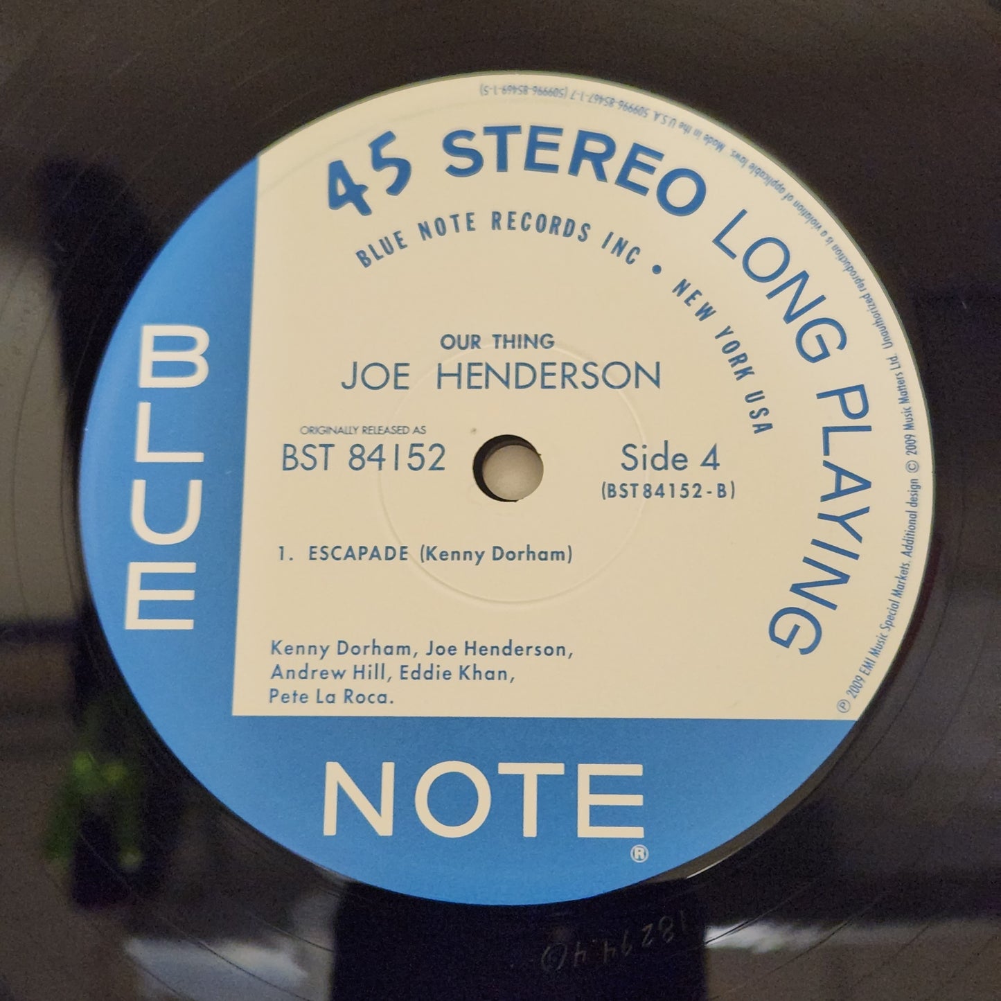 Joe Henderson "Our Thing" Jazz Music Matters Blue Note 2009 Reissue 2LP 45 RPM Album
