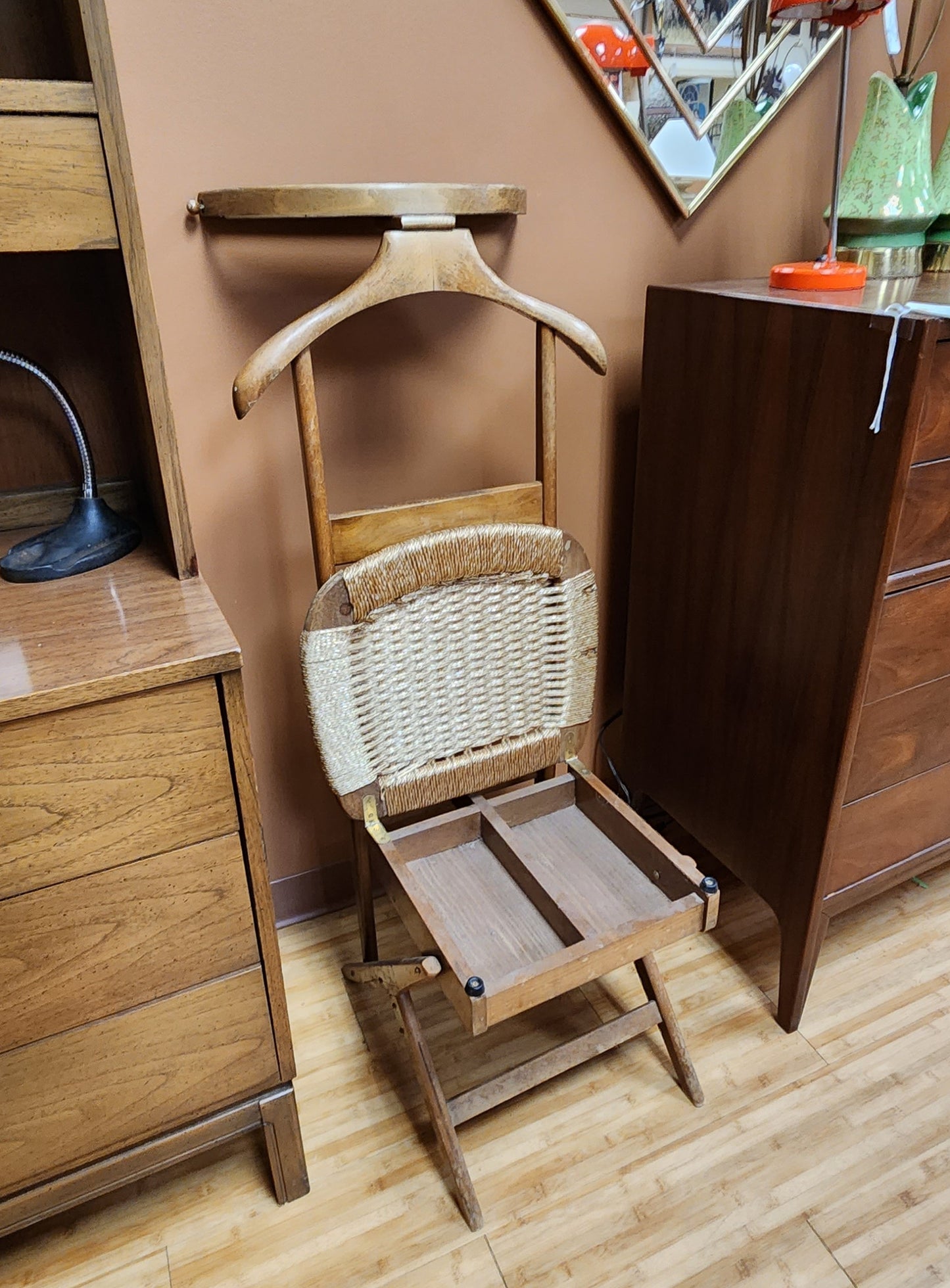 Vintage Mid-Century Valet Butler Chair