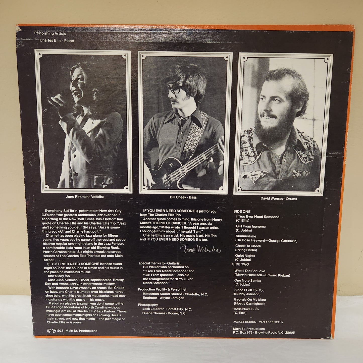 Rare The Charles Ellis Trio "If You Ever Need Someone" 1970's Jazz Album