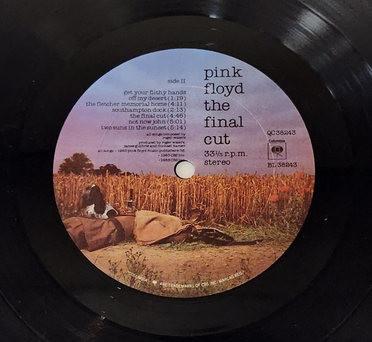 Pink Floyd "The Final Cut" 1983 Progressive Rock Record Album