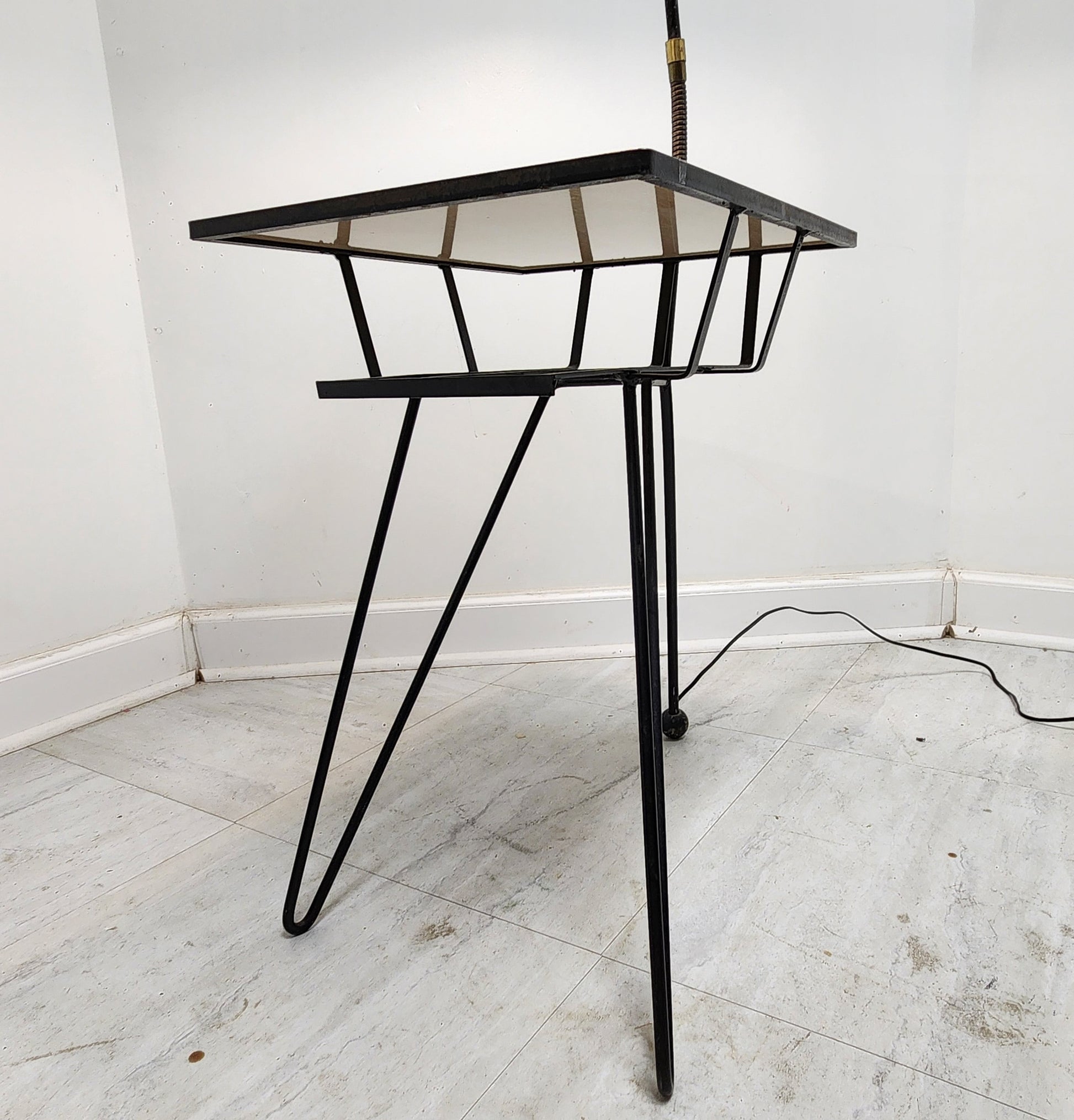 Mid-Century Side Table Magazine Rack Floor Lamp – Past Chapters & Spinoff  Records RVA
