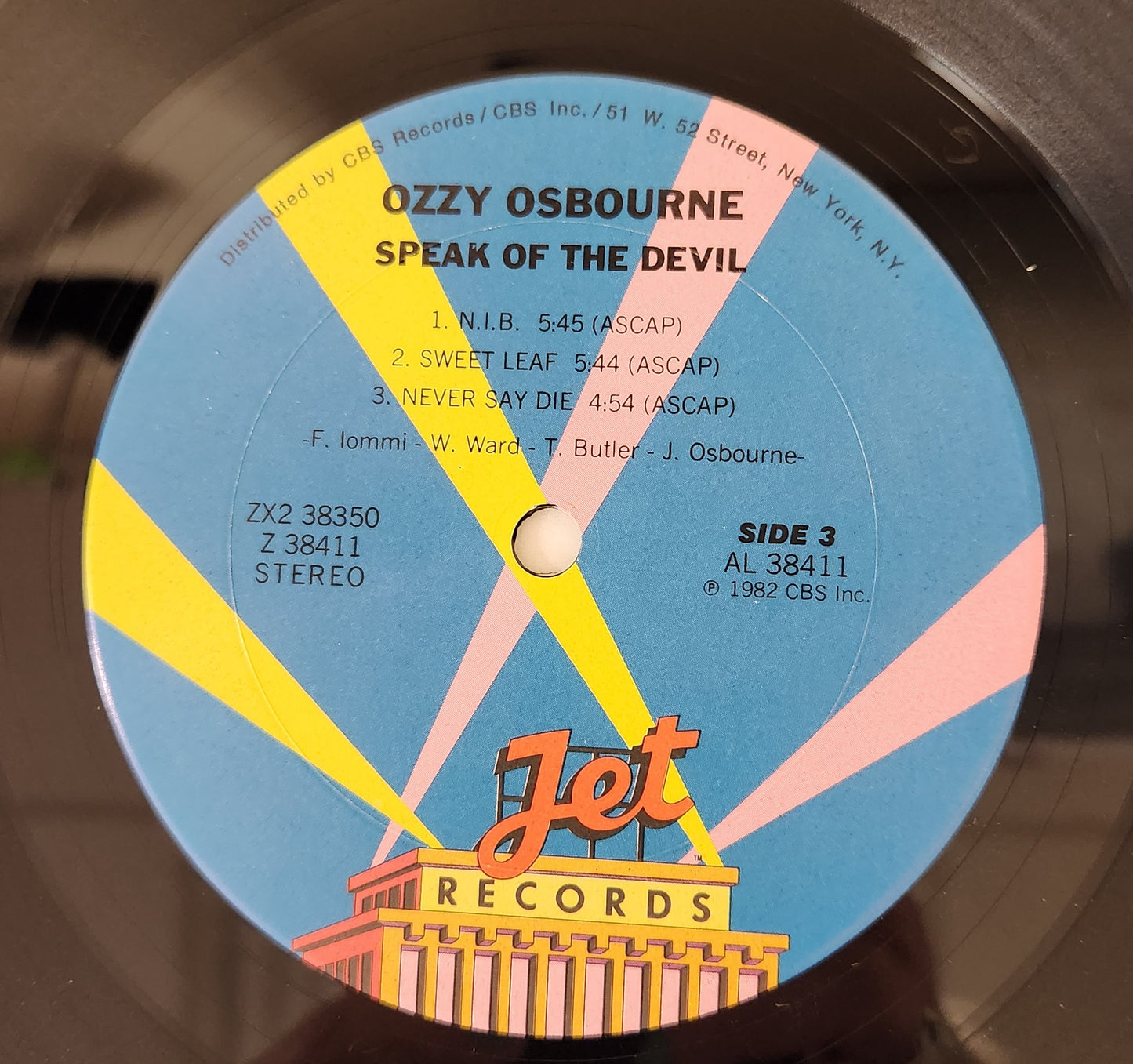 Ozzy Osbourne "Speak Of The Devil" 1982 2 LP Hard Rock Heavy Metal Record Album