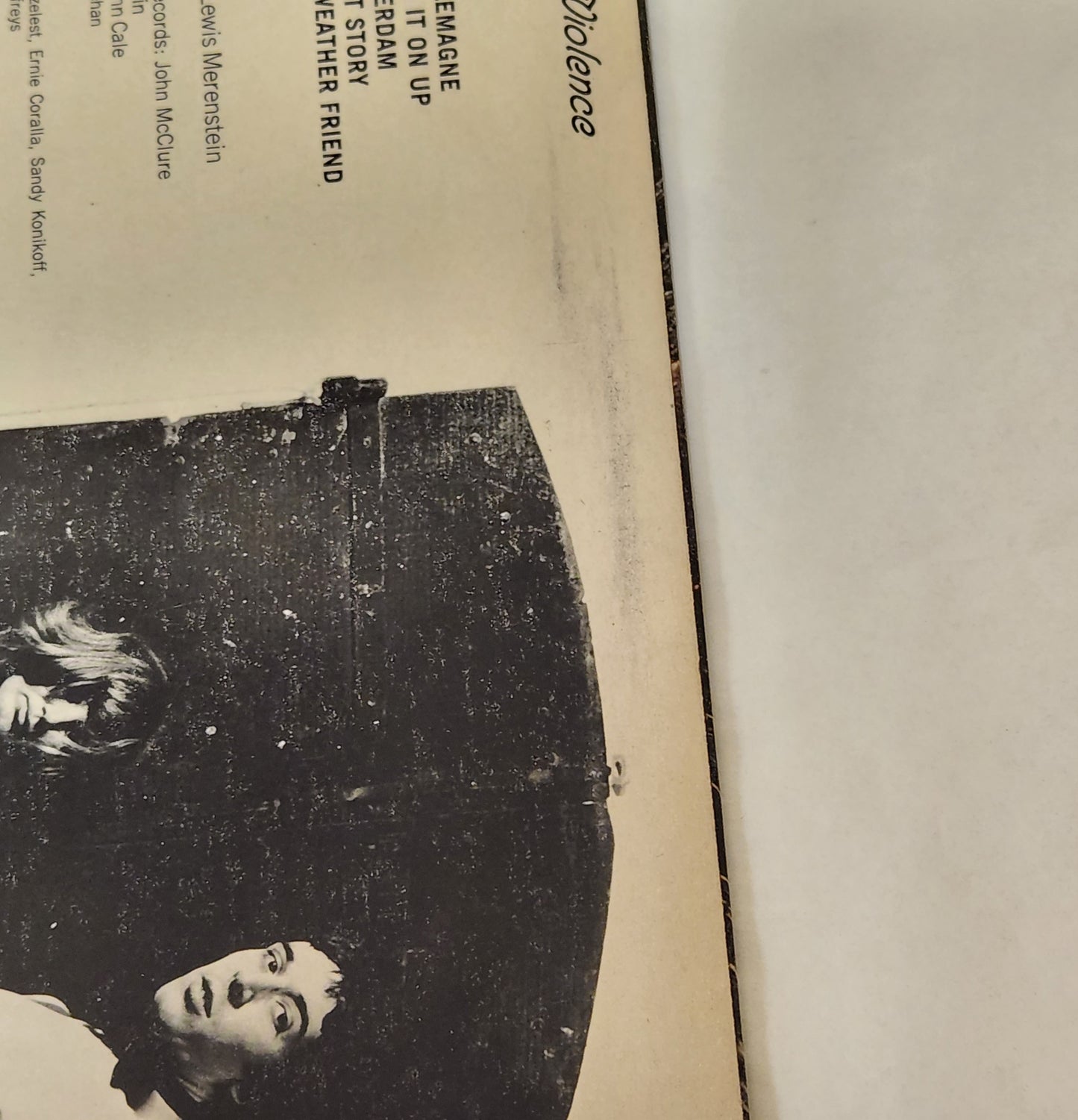 John Cale "Vintage Violence" 1974 Art Rock Record Album