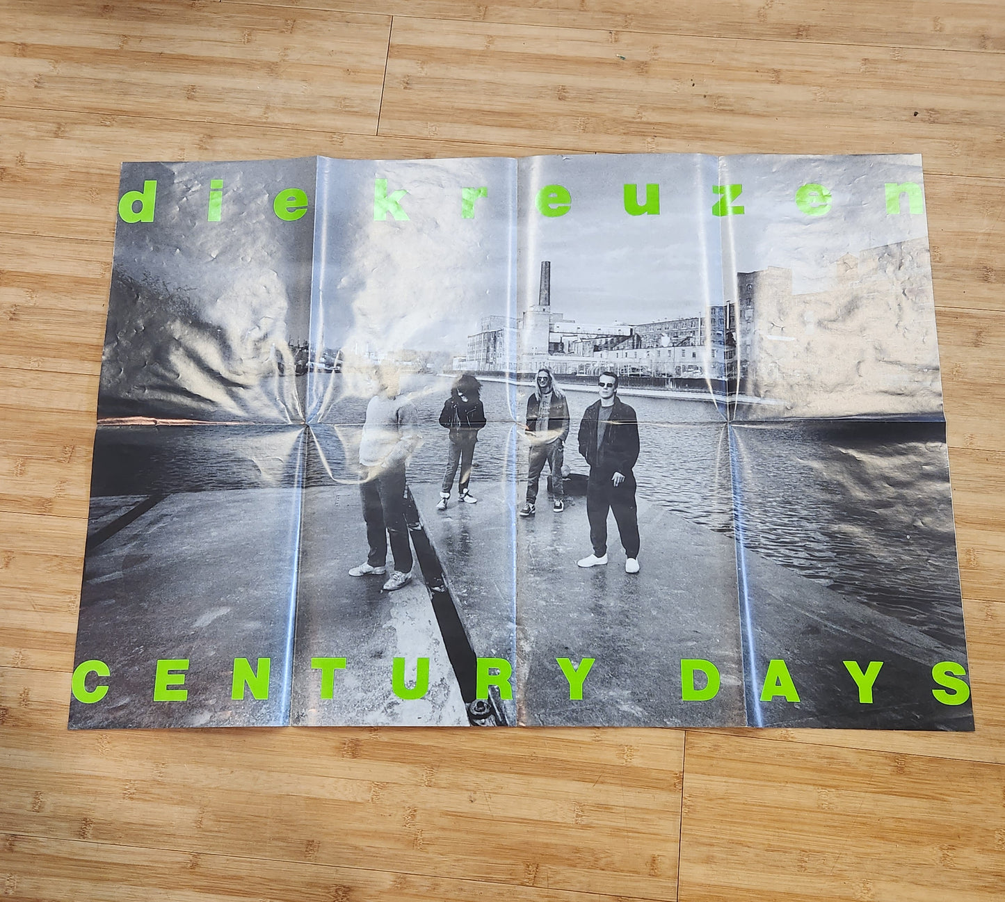 Die Kreuzen "Century Days" 1988 Punk Rock Record Album With Poster