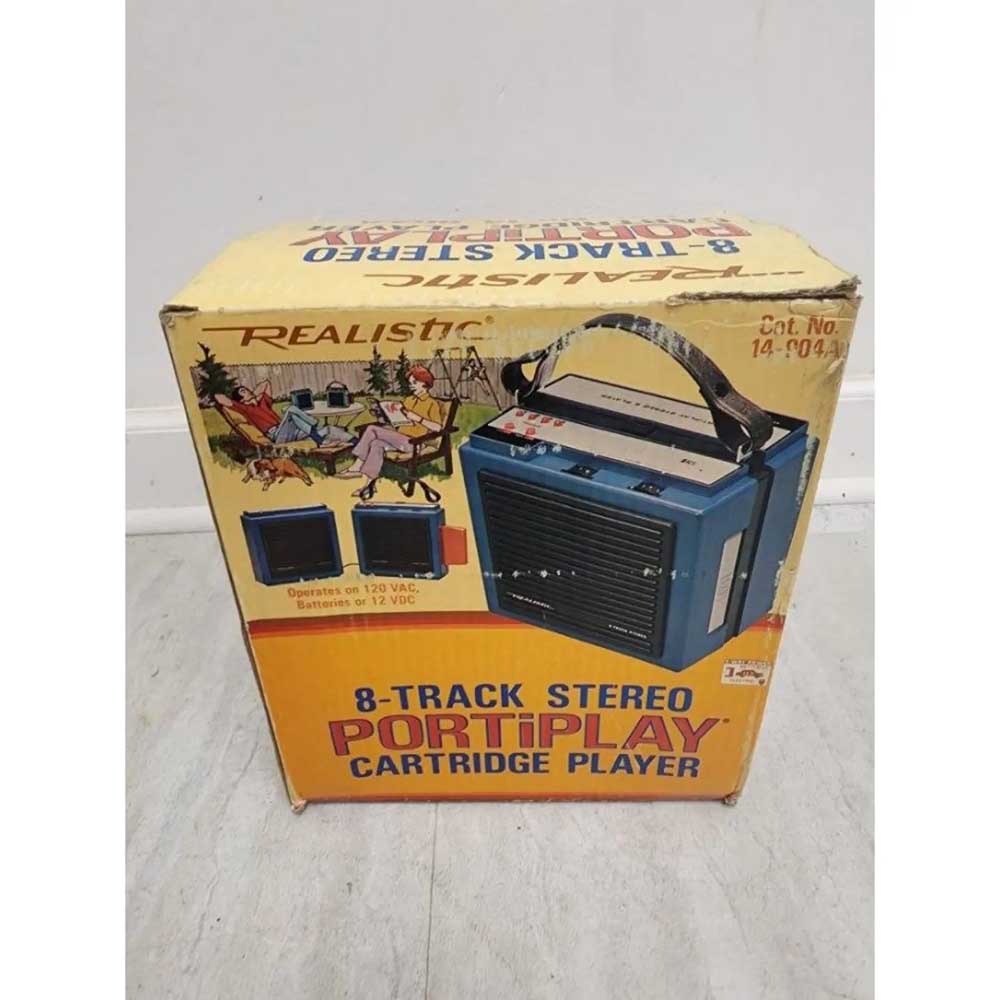Vintage Realistic 8-Track Stereo Portiplay Cartridge Player