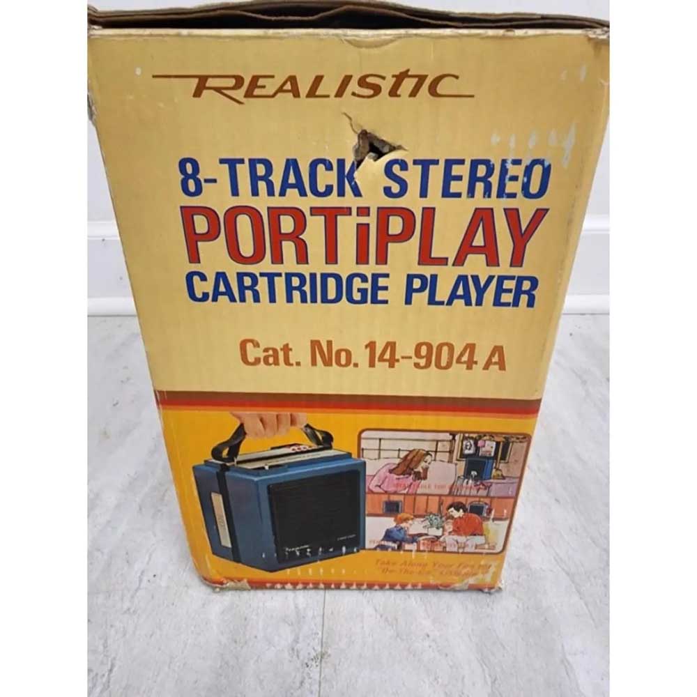Vintage Realistic 8-Track Stereo Portiplay Cartridge Player