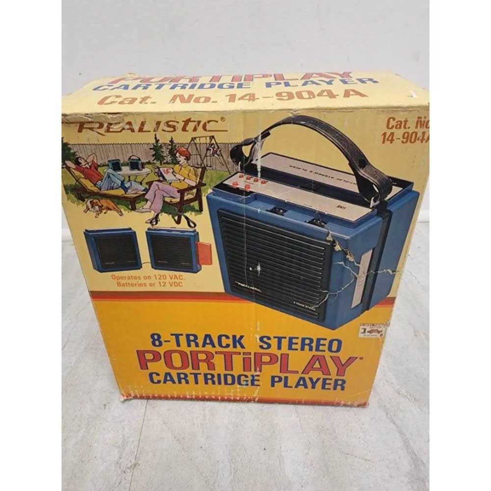 Vintage Realistic 8-Track Stereo Portiplay Cartridge Player – Past