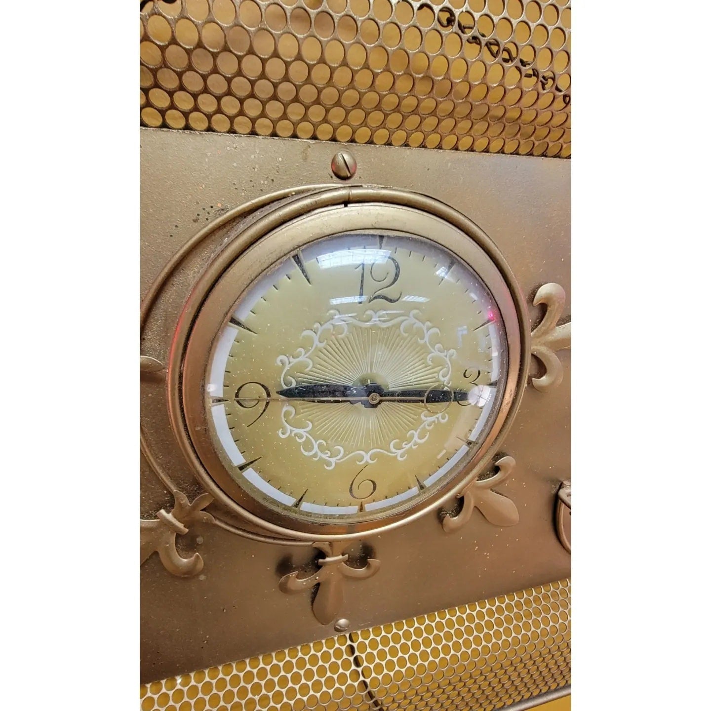 Mid-Century Retro Wall Clock Sconce