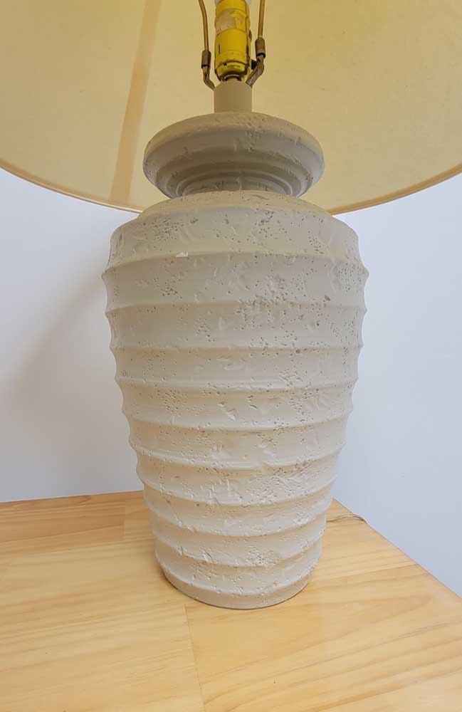 Pair of Postmodern Plaster Alsy Table Lamps